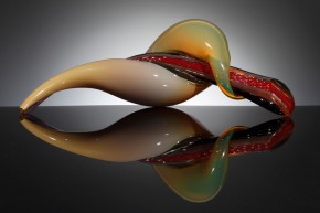 Jonathan-Capps-Contemporary-Art-Glass-Sculpture-Kindred-Red-Yellow-2012